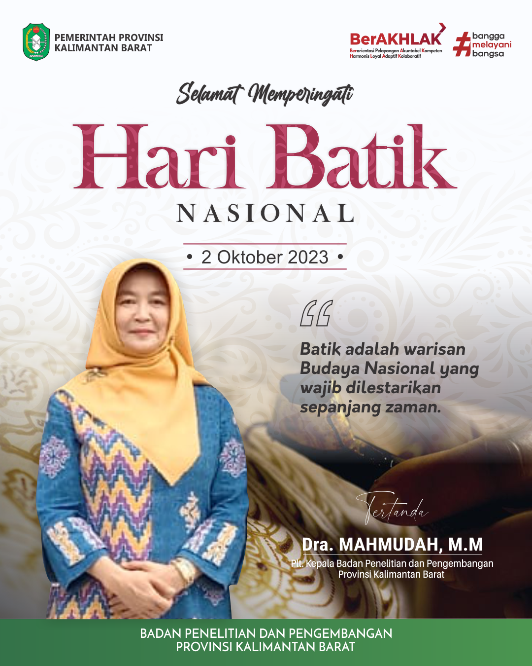 Selamat Hari Batik Nasional 2023