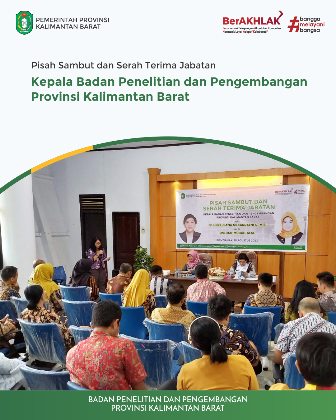 Serah Terima Jabatan Kepala Balitbang