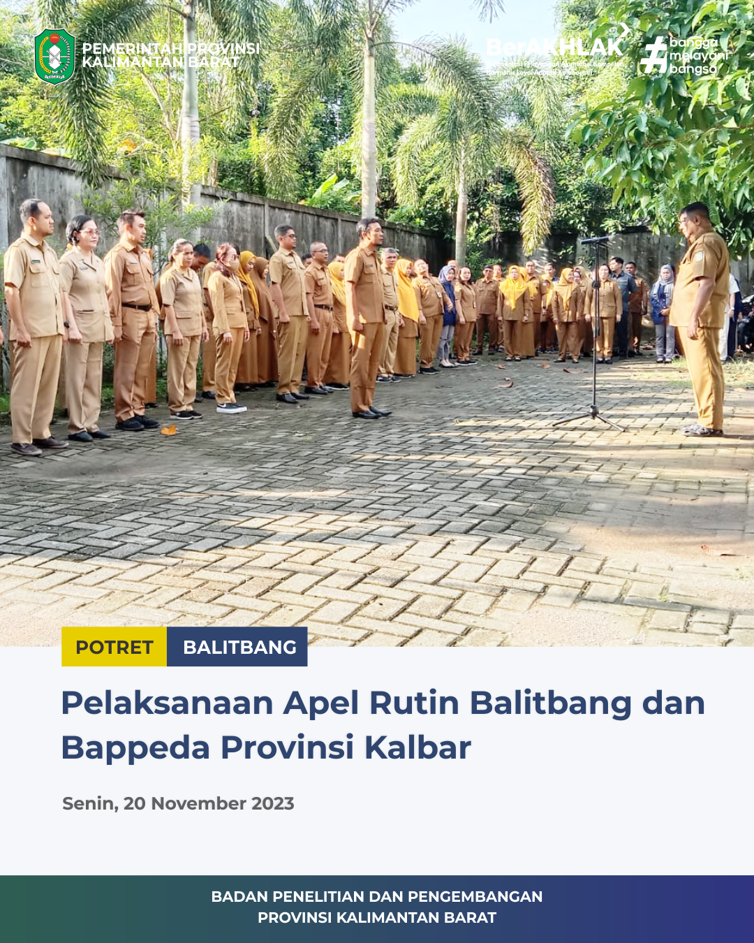 Pelaksanaan Apel Rutin 20 November 2023